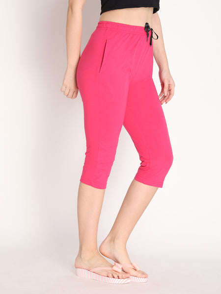 Hot pink 2025 capri pants