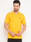 Neva Men Polo Neck Half Sleeves T-shirt Solid pattern