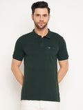 Neva Men Polo Neck Half Sleeves T-shirt Solid Pattern Chest Pocket