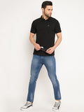 Neva Men Polo Neck Half Sleeves T-shirt Solid Pattern Chest Pocket