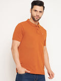 Neva Men Polo Neck Half Sleeves T-shirt Solid Pattern Chest Pocket