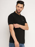 Neva Men Polo Neck Half Sleeves T-shirt Solid Pattern Chest Pocket