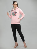 Neva Women Hoody Neck Full Sleeves Sweatshirt Printed pattern