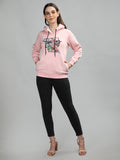 Neva Women Hoody Neck Full Sleeves Sweatshirt Printed pattern